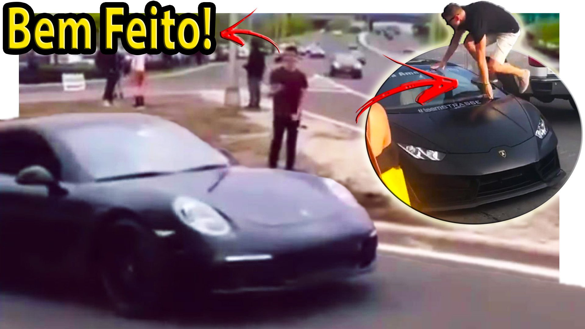 Carros passando vergonha