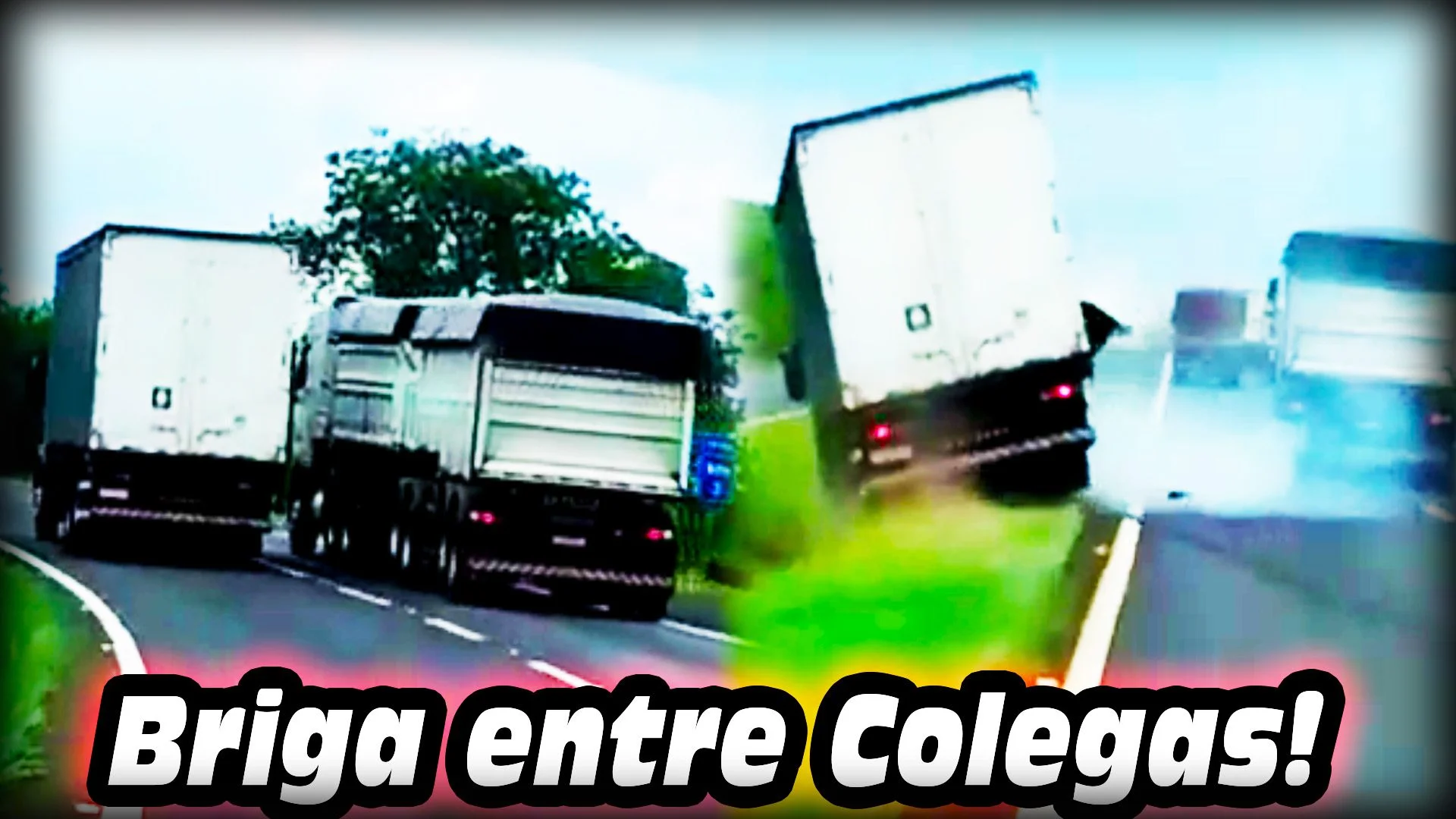 Briga entre COLEGAS Caminhoneiros acaba em ACIDENTE