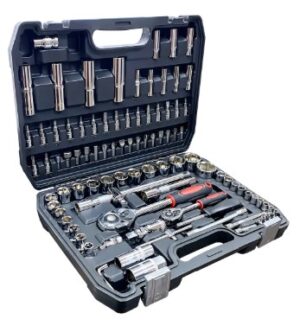 Kit Ferramenta Jogo Soquete Chave Catraca 94 Peças