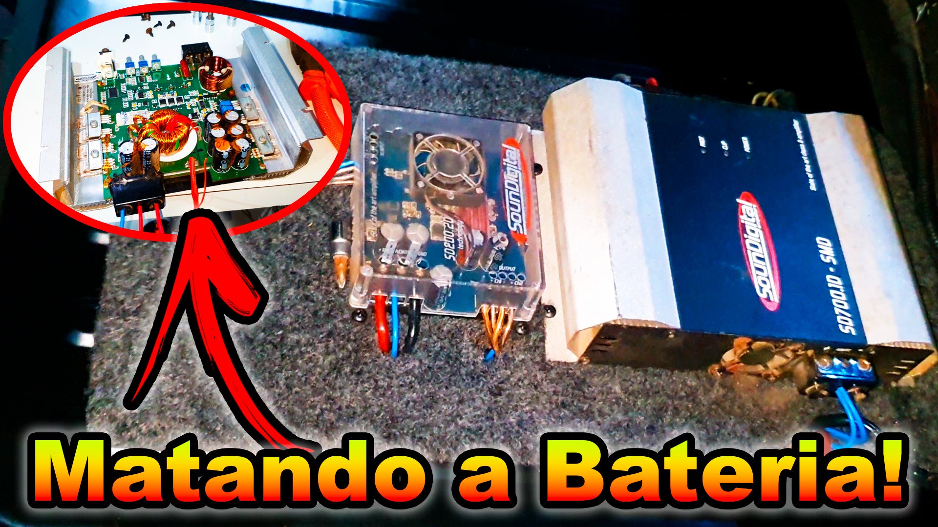 Módulo do som matando a bateria