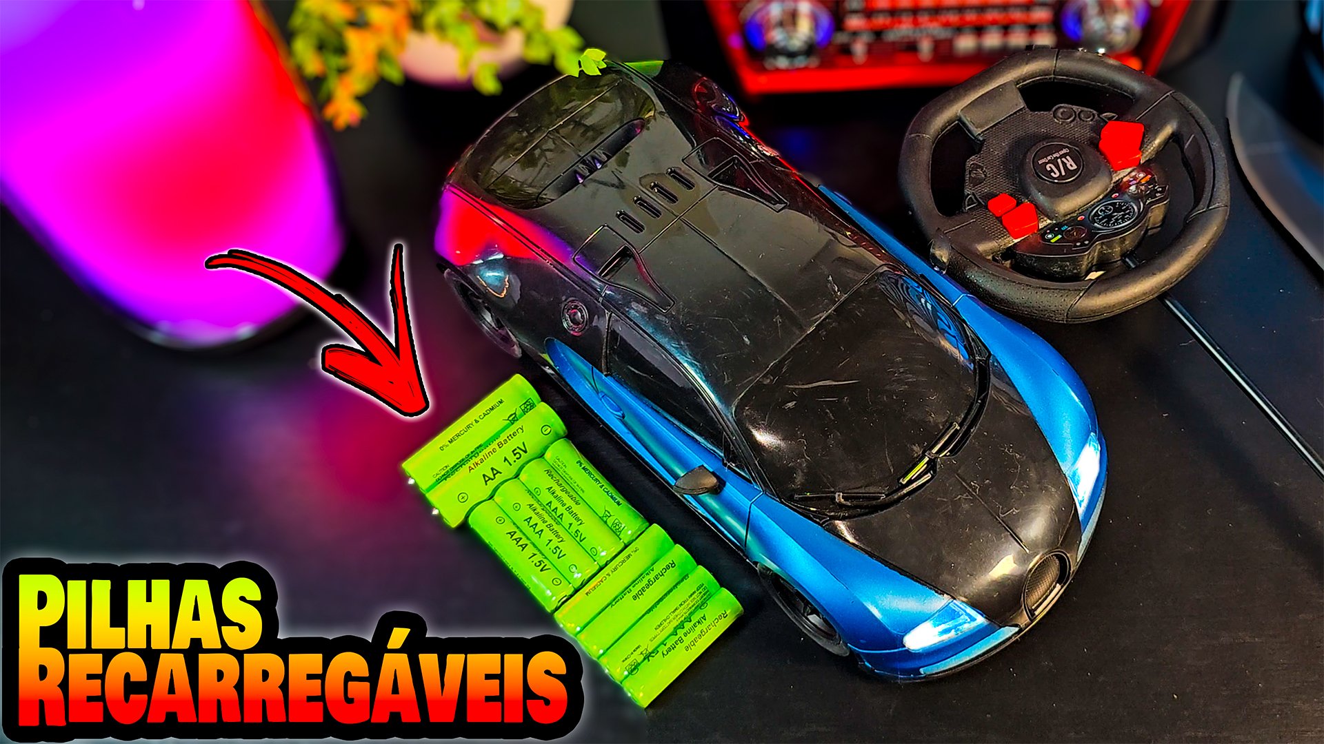 Pilhas Bateria recarregável 1.5 Volts do Aliexpress