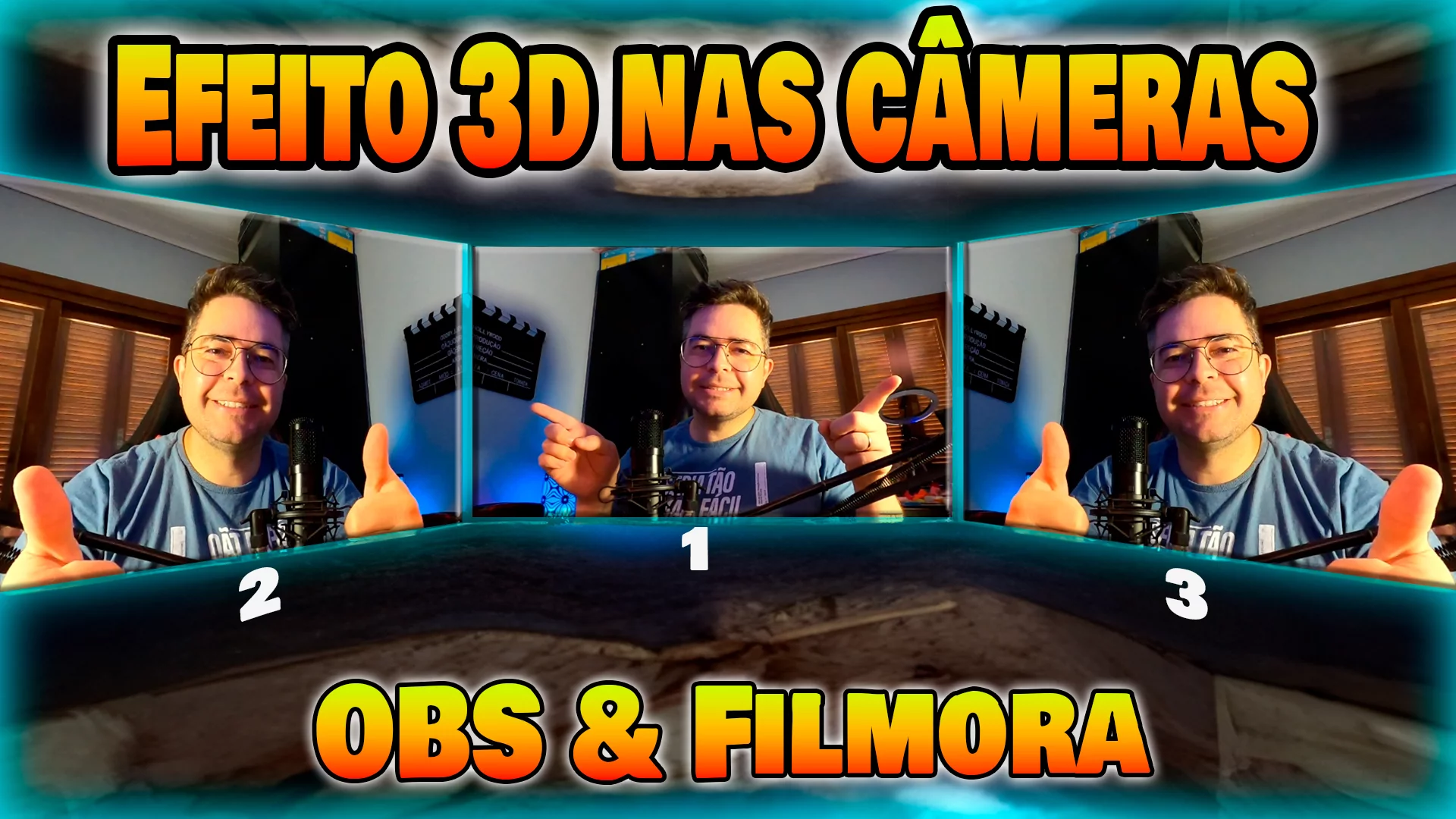 Como fazer o efeito 3D na câmera para Live ou vídeo