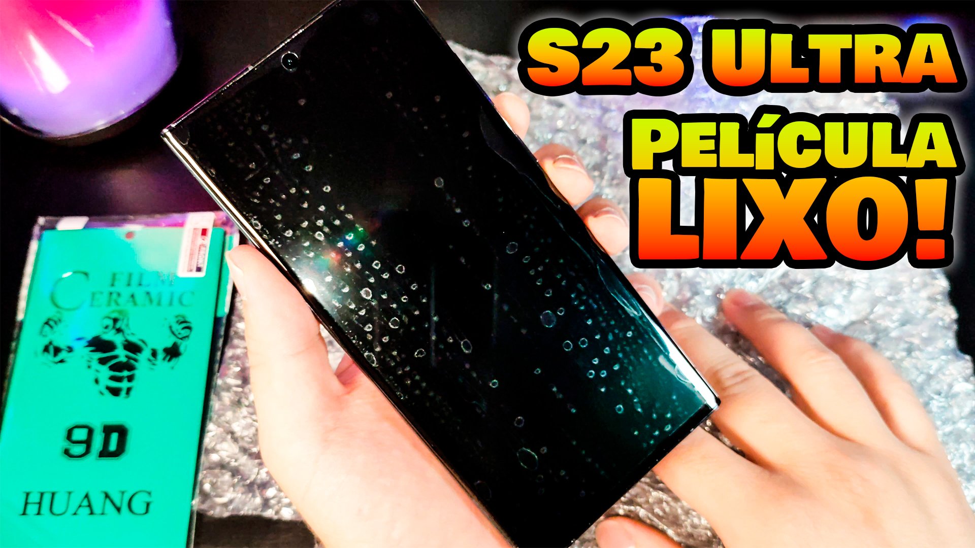 Samsung Galaxy S23 Ultra e a saga da película para ele!