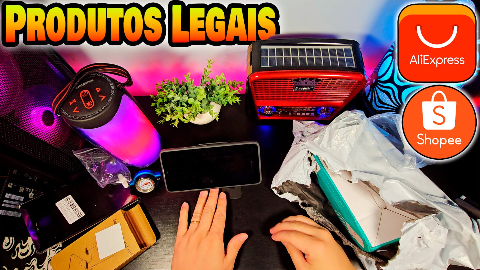 Produtos legais que comprei no Aliexpress e Shopee