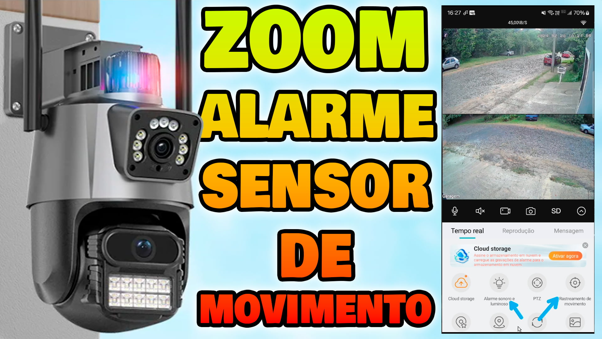 Câmera de Segurança Wifi: Como dar Zoom Alertas e Ponto Daemon