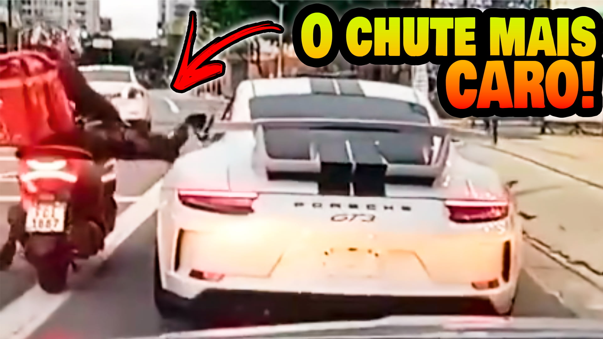 NÃO ACEITOU e meteu a BICUDA no ESPELHO do PORSCHE GT3!