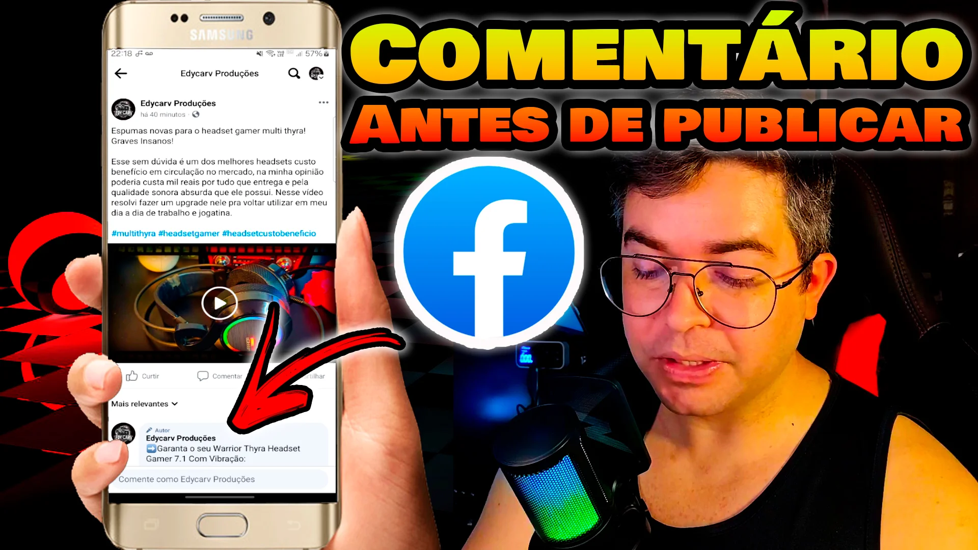 Como colar link no comentário em publicação programada na página do Facebook