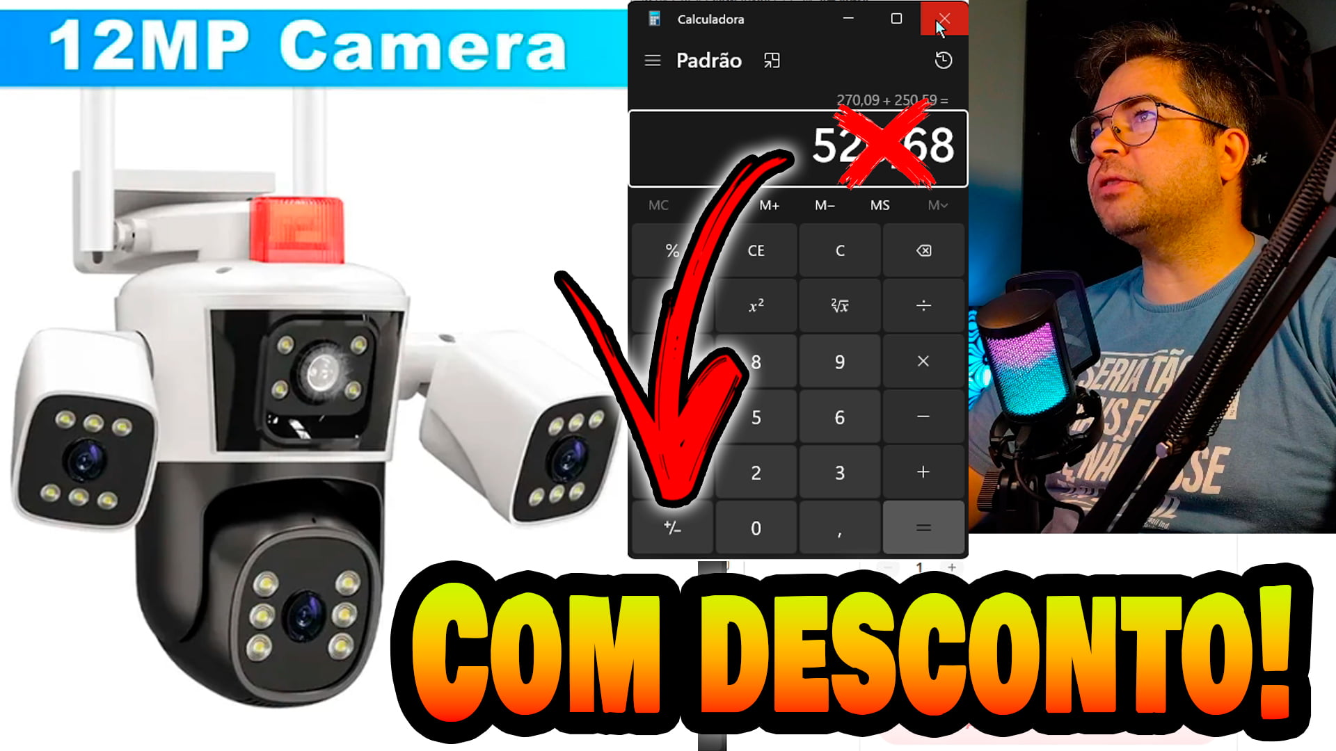 Como comprar essa câmera de segurança sem passar os 50 dólares