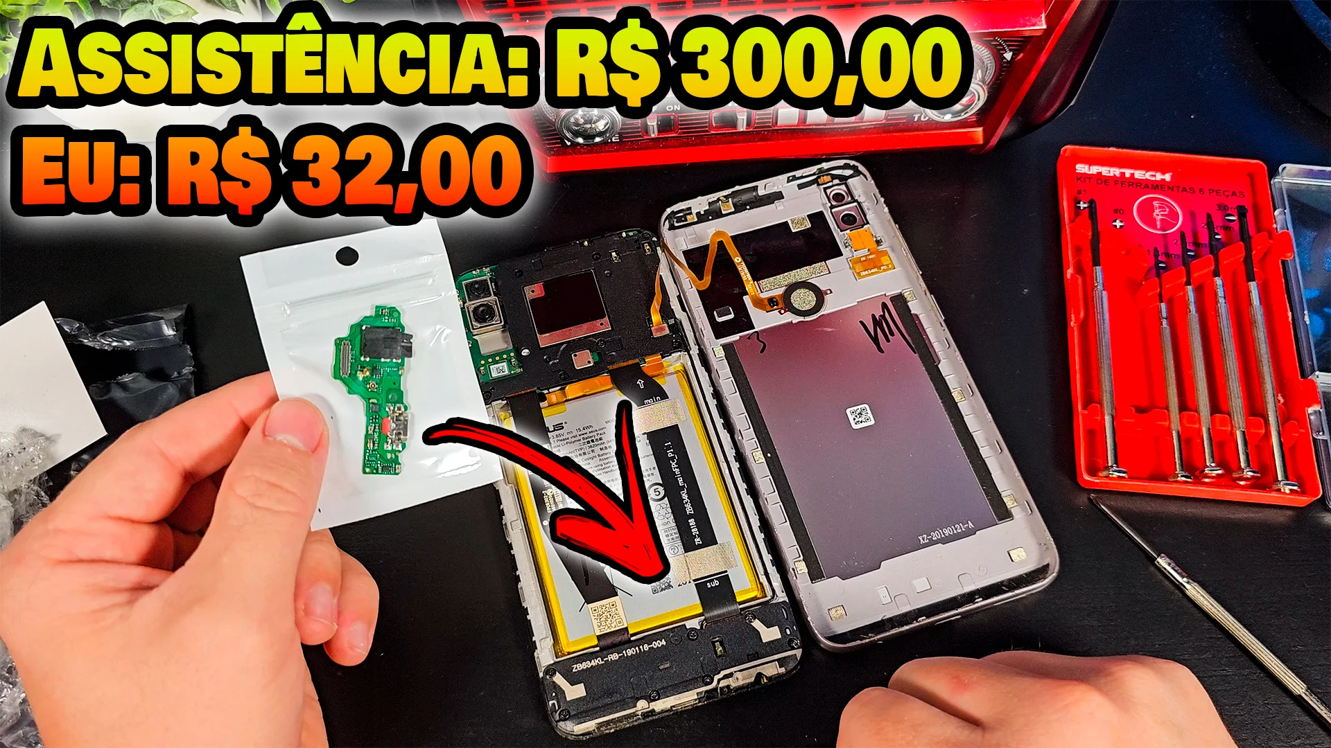 Assistência pediu 300 pra consertar meu celular! Eu consertei!