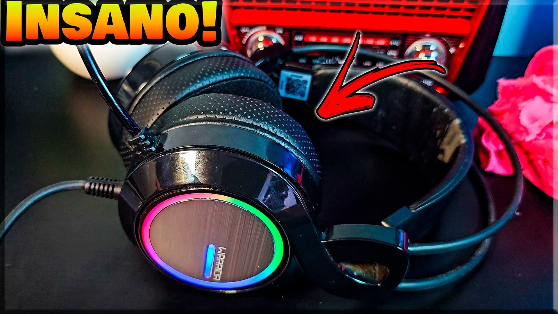 Espumas novas para o headset gamer multi thyra! Graves Insanos!