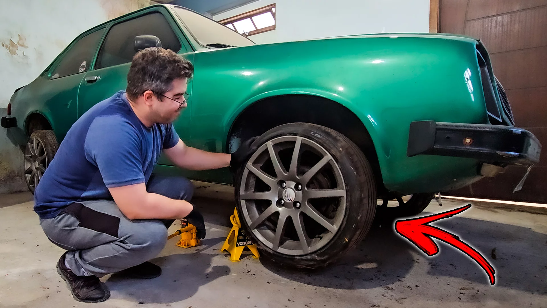 Destravando as rodas do Chevette muito tempo parado!