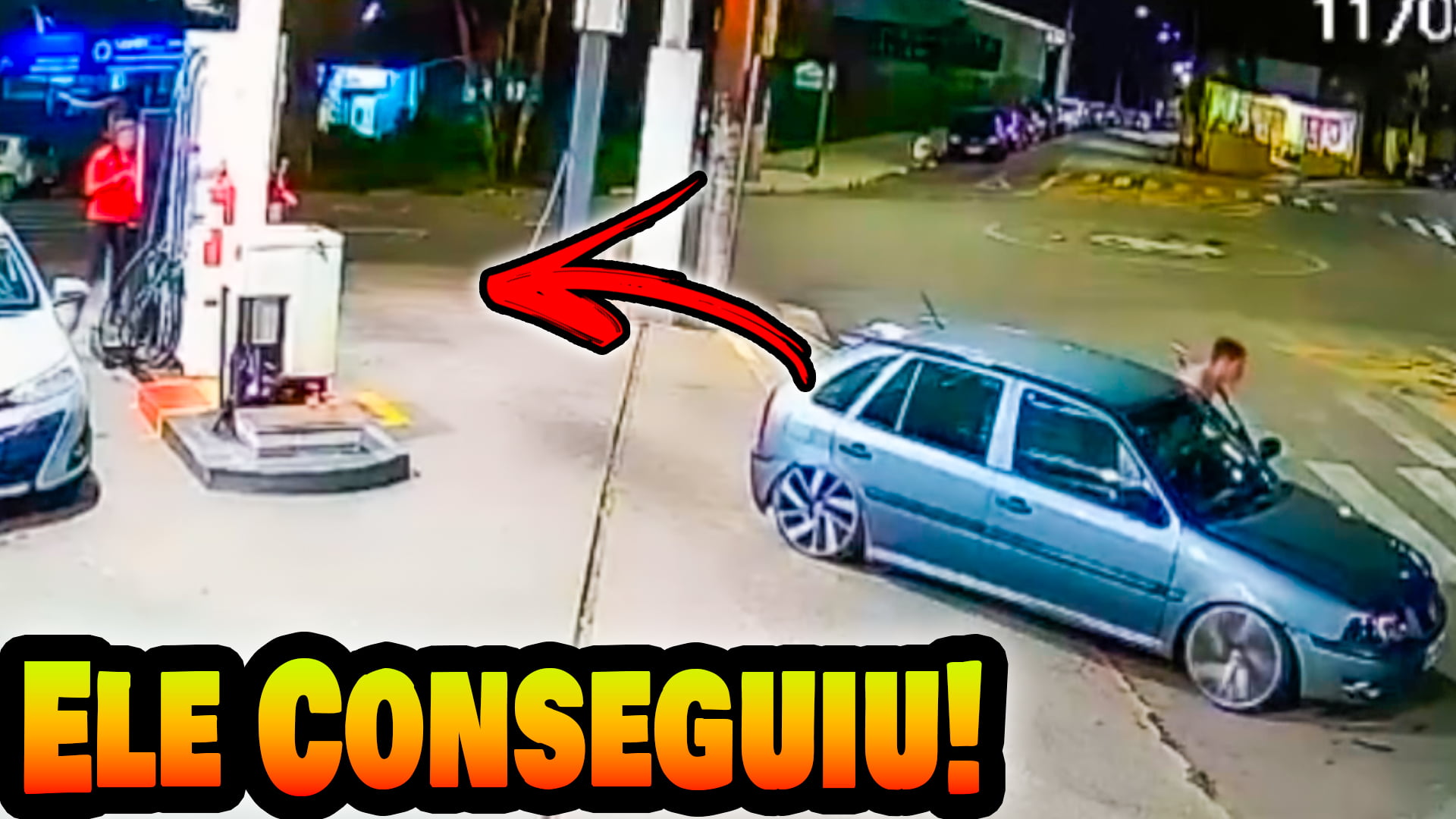 Para frente não saiu! Para traz derrubou o posto! Rebaixados...