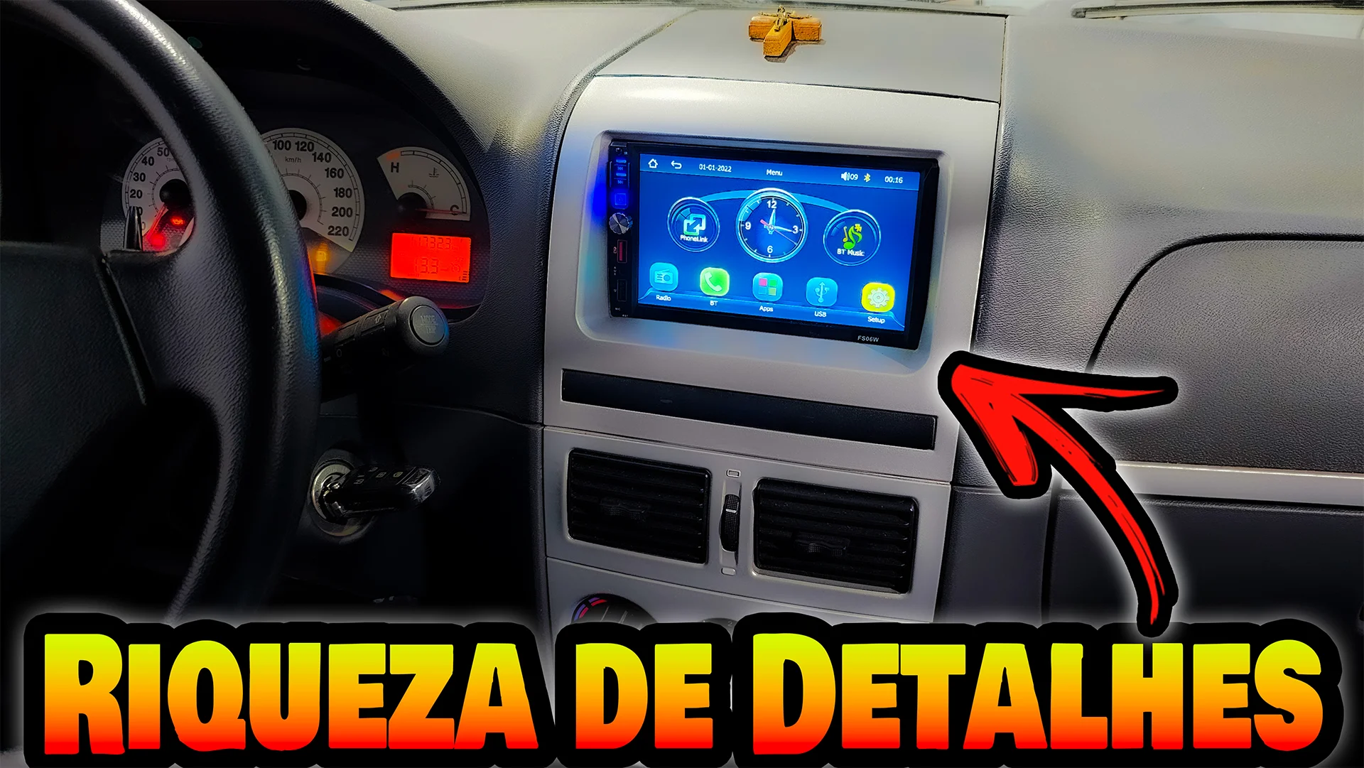 Como instalar Central Multimidia no Fiat Pálio/Siena passo a passo!