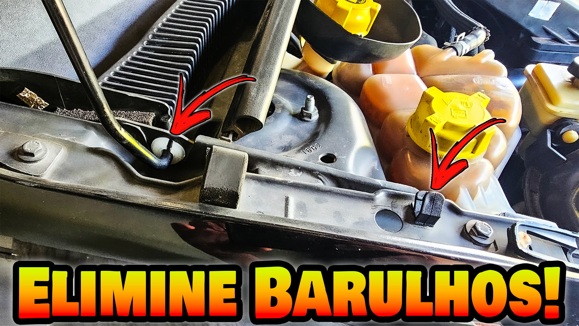 Kit Grampo Presilha trava + Bucha vareta capo Ford Fiesta